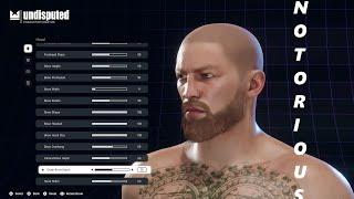 UNDISPUTED BOXING - CONOR MCGREGOR - FACE CREATION!!!!!