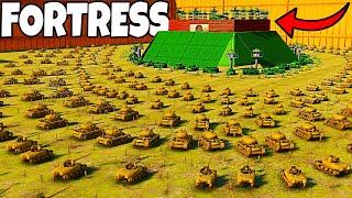 I built an Army Men MEGA-FORTRESS Walls Defense in NEW Simulator Map! - Attack on Toys