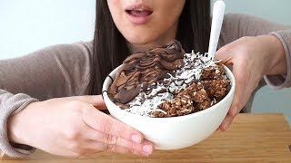 ASMR Eating Sounds: Chocolate Nice Cream (No Talking)