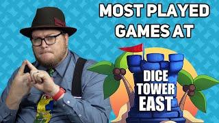 Most Played Games at Dice Tower East 2024 - with Tom Vasel