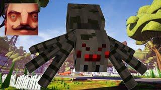 Hello Neighbor - My New Neighbor Minecraft Big Spider Final History Gameplay Walkthrough