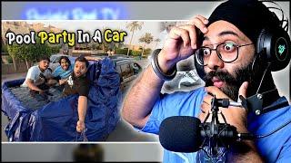 Indian Reaction on Pool Party In A Car  | PunjabiReel TV Extra