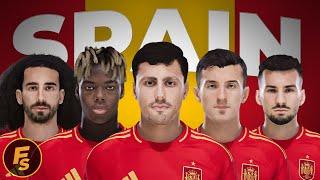 Spain Facepack EURO 2024 - PES 2021 & FL24