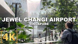 Walking Tour at the World-Famous Jewel Changi Airport | Singapore | 4K