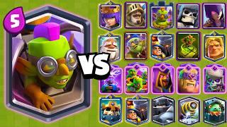 GOBLIN MACHINE vs ALL CARDS | NEW LEGENDARY CARD | Clash Royale