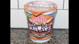 NISSIN Cup Noodles: Campfire S’mores Ramen Noodles in Sauce Review