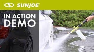 SPX-FCS1G - Sun Joe Pressure Washer Rated Snow Foam Auto Wash - Live Demo