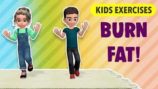 Burn Fat: Kids Exercises At Home - Fun Workout