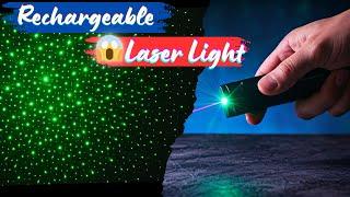 Rechargeable Laser pointer | laser light review | Disco light