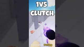 Roblox Rivals: 1V5 Clutch VS Schlep #roblox #gaming