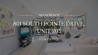 Marea Miami Beach: Luxury Living with Private Terrace & Upscale Amenities -801 S Pointe Dr, Unit 203