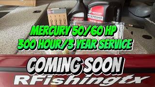 Mercury 50/60 HP - 300 hour/3 Year service