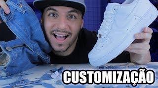 CUSTOMIZAÇÃO em TÊNIS, BARATO, RÁPIDO e FÁCIL | Nike Air Force 1 branco