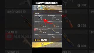 HEAVY SHURIKEN  FREE FIRE X NARUTO EVENT #shorts