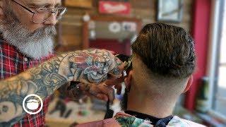 Master Barber Overhauls a Haircut & Shapes a Beard