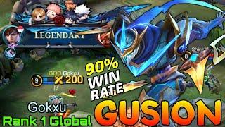 Legendary Gusion 90% Current Win Rate - Top 1 Global Gusion by Gokxu - Mobile Legends