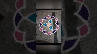 Colour Kolangal #shorts #kolangal #rangoli #colourkolam