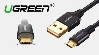 Реверсивный двухсторонний micro USB-USB кабель UGREEN из Китая с Aliexpress