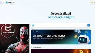 Adot Airdrop ! ADOT WEB3 DECENTRALISED SEACH ENGINE BY  APTOS WITH $3M FUNDING !APTOS ECOSYSTEM