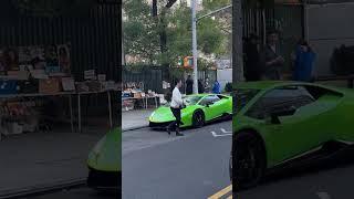 Lambo Revving at the Wrong Pedestrian?  #shorts