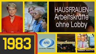 ARD Ansage, Doku "Hausfrauen - Arbeitskräfte ohne Lobby" & Tagesthemen+Bericht aus Bonn (19.08.1983)