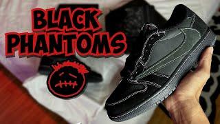 TRAVIS SCOTT AIR JORDAN 1 "BLACK PHANTOMS" (Shoe Review + Try On)