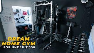 How I built my DREAM DIY HOME GYM for under $1500!!