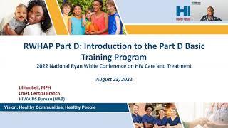 RWHAP Part D: Introduction to the Part D Basic Training Program