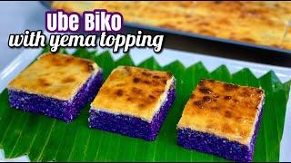 UBE BIKO WITH YEMA TOPPING I Kakanin na masarap ihanda ngayong Pasko at Bagong Taon