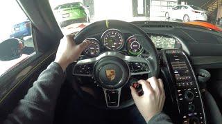 2015 Porsche 918 Spyder Weissach Package Cold Start and POV Drive (4.6-Liter V-8 Plug-in Hybrid)