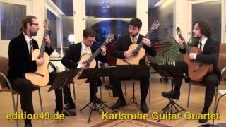 Telemann Concerto D-Dur major 4 Guitars vier Gitarren Karlsruhe Guitar Quartet