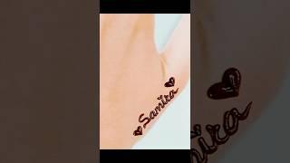 samira name with mehndi design #viral #trending #beautiful #shrots