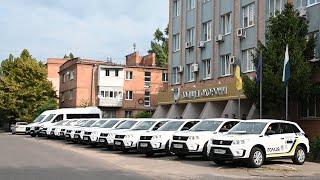 Нові службові автомобілі поповнили автопарк Управління поліції охорони Полтавщини
