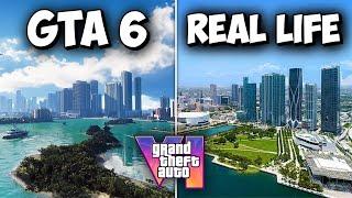 GTA 6 vs REAL LIFE Locations - Comparing Vice City to MIAMI