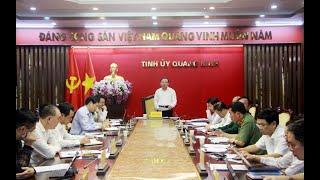 Giao ban công tác nội chính, phòng chống tham nhũng, tiêu cực, cải cách tư pháp