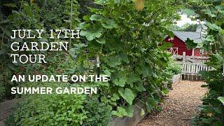 July Garden Walk-Through: Managing Tomatoes & Tackling Pickle Worms