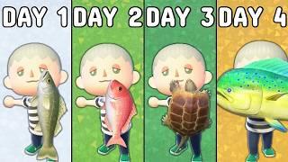 Catching Every Fish in 4 DAYS!! (Animal Crossing New Horizons)