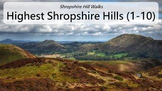 Top 10 Highest Shropshire Hills  - Shropshire Hill Walks