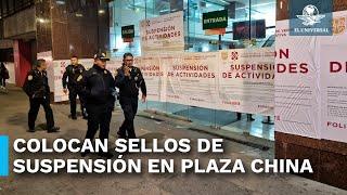 Clausuran Plaza Izazaga 89 mientras “salvan” mercancía por la calle trasera