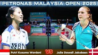 Superb!! Putri KW hajar tunggal Denmark "Julie Jakobsen" di round kedua | Badminton PMO25