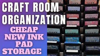 CRAFT ROOM ORGANIZATION Amazing AFFORDABLE Ink Pad Storage Tutorial - Lets get you Organized!