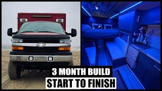 Ambulance Conversion - 90 Days in 10 Minutes! - Full Build