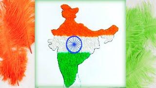 3D Independence Day  Craft With Tissue Paper| Independence Day Craft !#independenceday#craft#india