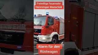 #ALARM #Freiwillige #Feuerwehr Hemmingen mit dem #Rüstwagen #shorts