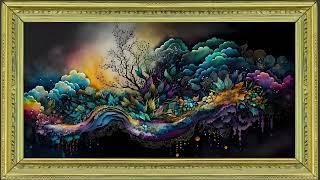 Underwater Garden, A Majestic Magical Flower Island | Frame TV Art