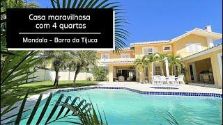 CASA MARAVILHOSA COM 4 QUARTOS NO MANDALA | Barra da Tijuca - RJ | TL Prime Imóveis