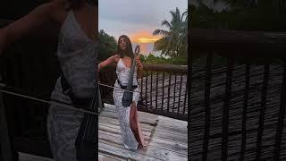 Sunset of dreams at the Maldives ️ #cello #electriccello #maldives #evententertainment