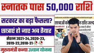 graduation pass 50000 online apply: kanya utthan yojana bihar online 2025 big update so far
