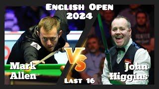 Mark Allen vs John Higgins - English Open Snooker 2024 - Last 16 Live (Full Match)