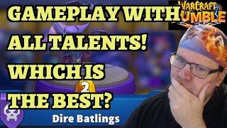 What Is the BEST Talent for Dire Batlings? Warcraft Rumble